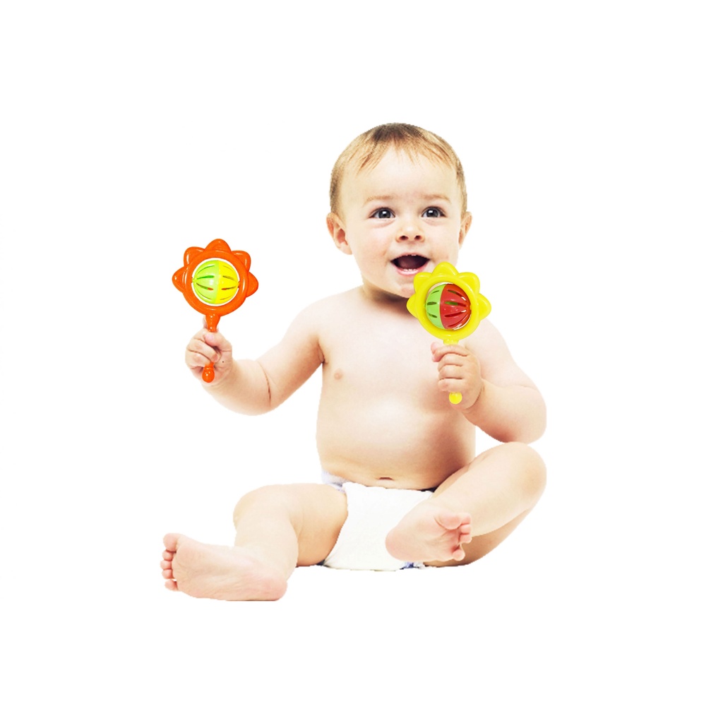 Đồ Chơi Trẻ Em  Combo Bộ 3 Món Xúc Xắc Chùy- Xúc Xắc Trống - Xúc Xắc Hoa Qủa Chính Hãng Antona