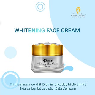 KEM DƯỠNG TRẮNG DA BAN ĐÊM CHAN HASU - SNAIL WHITENING CREAM | TRẮNG HỒNG RẠNG RỠ 20gr