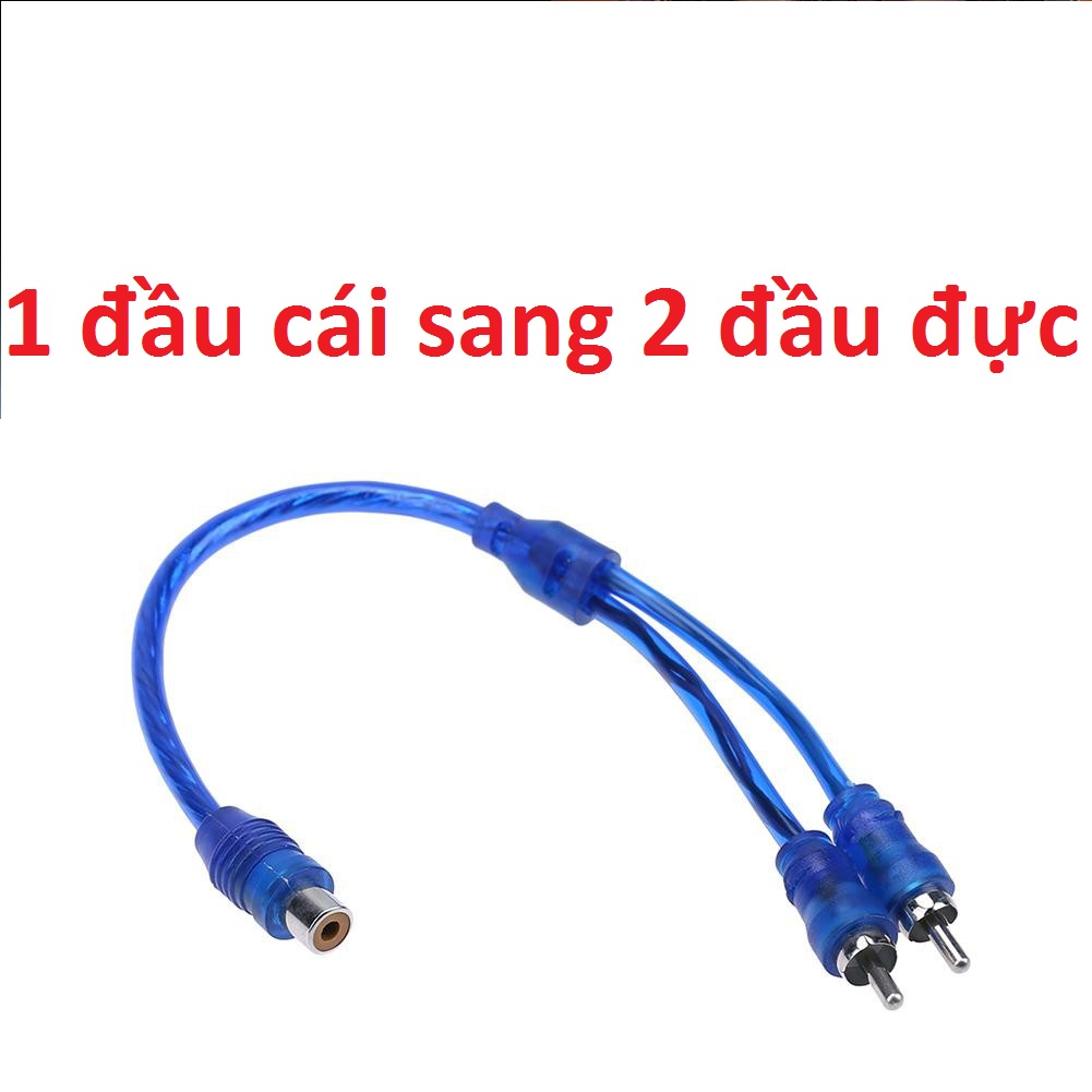 Cáp Âm Thanh Chữ Y Rca Chia 1 Đầu Đực Sang 2 Đầu Cái và ngược lại - dùng cắm SUB nghe cực hay bass đều dải trái phải