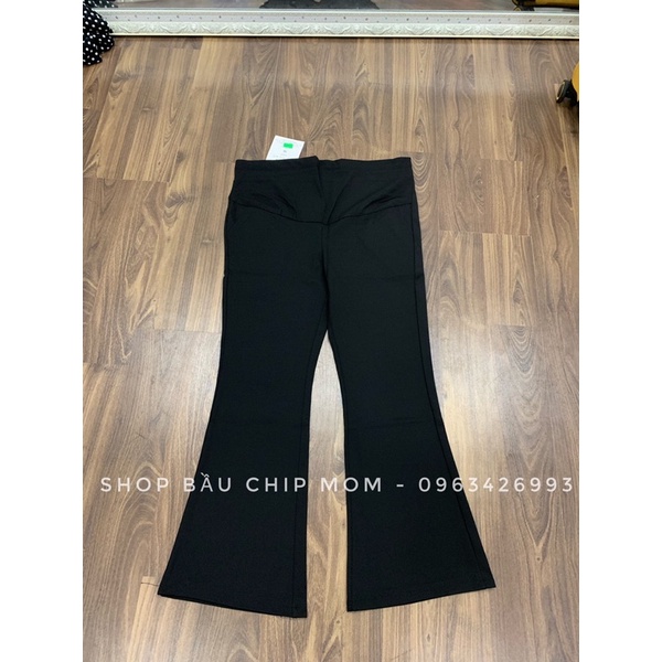 Quần bầu ống loe Umi hàn cực thời trang tôn dáng, co giãn 4 chiều thoải mái cho mẹ bầu - QD05