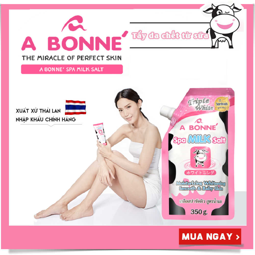 Muối Tẩy Da Chết Spa A Bonne' Thái Lan 350g (Có Vòi)