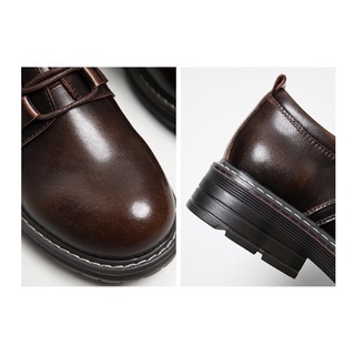 Giày nữ da bò thật vintage cao cấp handmade