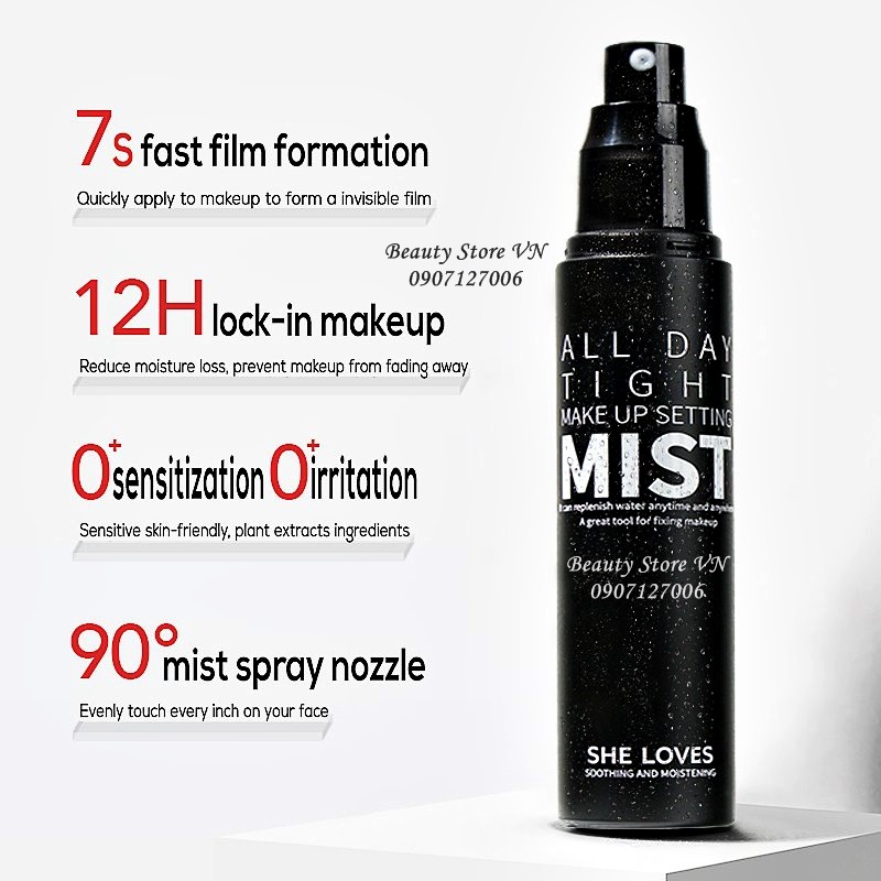 [ĐỌC MÔ TẢ💋] Xịt Khóa Nền Giữ Makeup Lâu Trôi Setting Spray 120ML | BigBuy360 - bigbuy360.vn