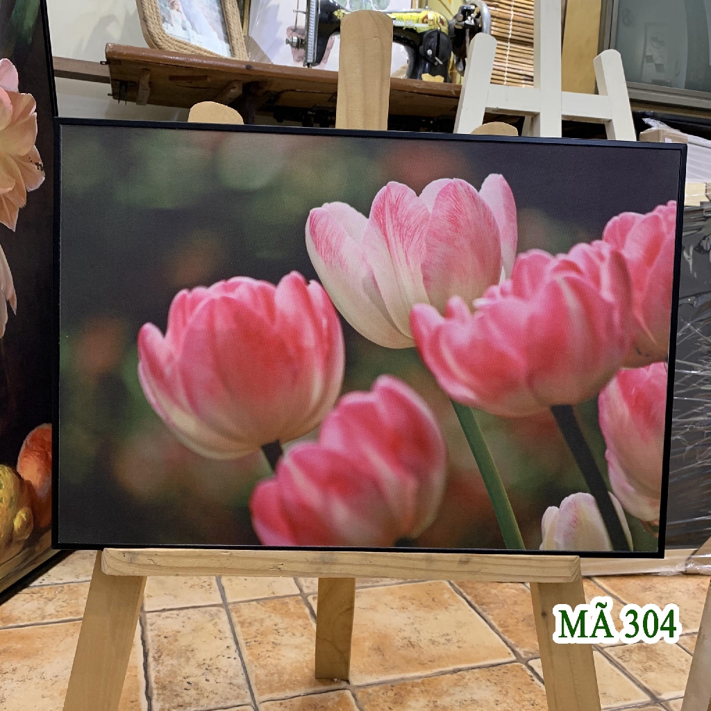 Khung tranh vải canvas đẹp cỡ 30x45 ( tranh kèm khung y hình )