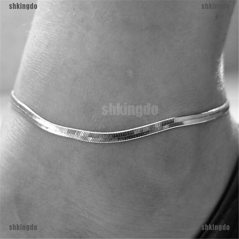 THINH 1Pc Silver/Gold Plated Chain Ankle Bracelet Anklet Foot Jewelry Beach Jewelry | WebRaoVat - webraovat.net.vn