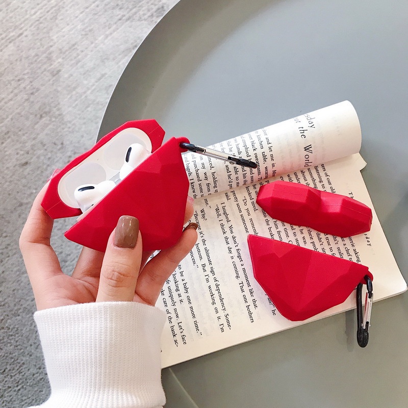 Vỏ Bọc Tai Nghe AirPods 1/2/3/Pro Ốp Bảo Vệ Silicon Trái Tim - Minh An Saigon