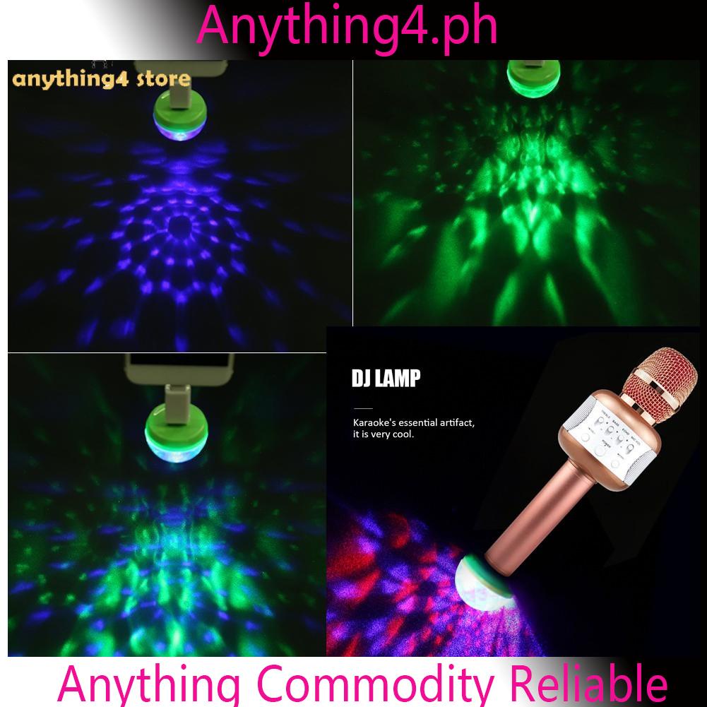 Mini Disco Ball Light Sound Controlled Mobile USB 7 Color LED Stage DJ KTV Lamp