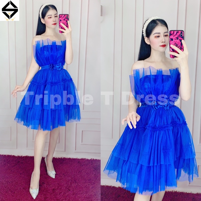 Đầm cúp xoè dún tầng siêu xinh TRIPBLE T DRESS -Size M/L - MS275V