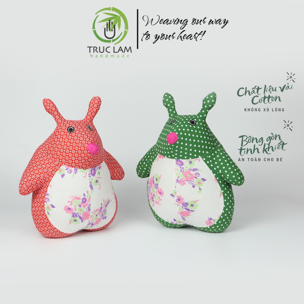 Đồ Chơi Cho Bé Thú Nhồi Bông Hình Pokemon Totoro Vải Hoa Bông Gòn Cao Cấp (A) - Trúc Lâm Handmade
