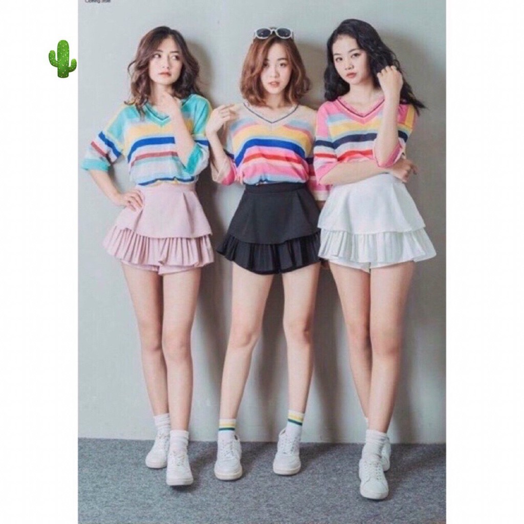 [ Hàng Cao Cấp ] Chân váy ngắn , chân váy Xếp ly 2 tầng cạp khóa quảng châu | BigBuy360 - bigbuy360.vn