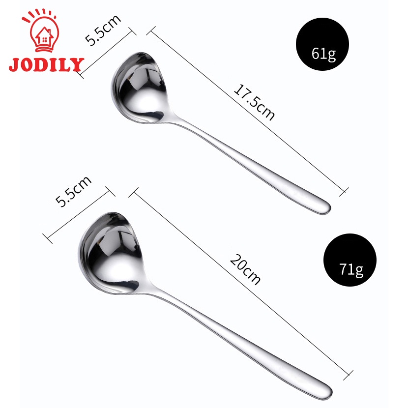 Muôi Múc Canh Inox 304 Jodily StarHome KT: Dài 20cm Rộng 5.7cm