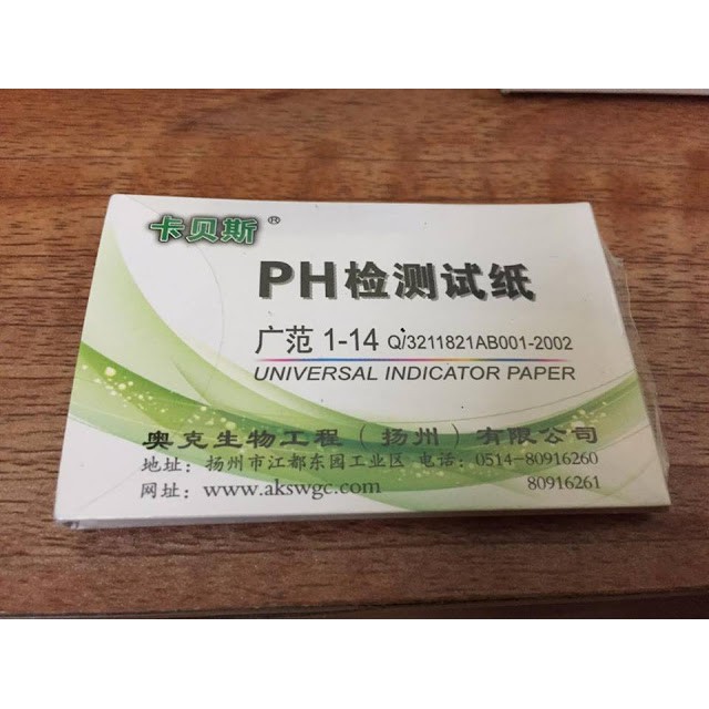 Giấy Quỳ Tím Đo Độ pH 1-14