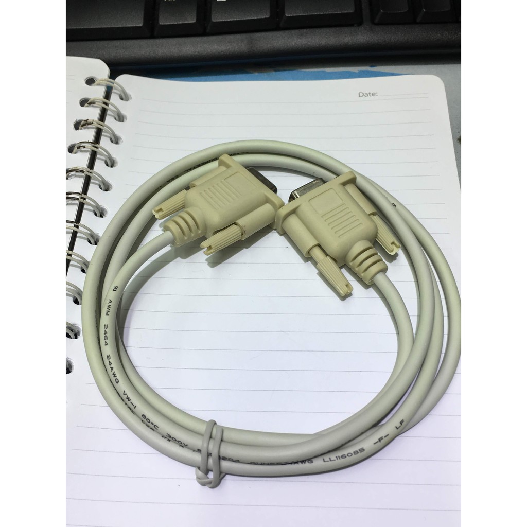 Cáp com RS232, 9 chân Cái-Cái 1,5m thẳng