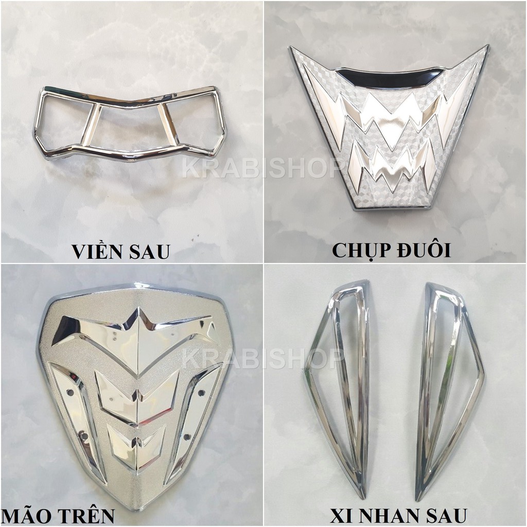 Ốp trang trí xe NVX V2 VVA 155 2021-2023 mạ crom Artistar