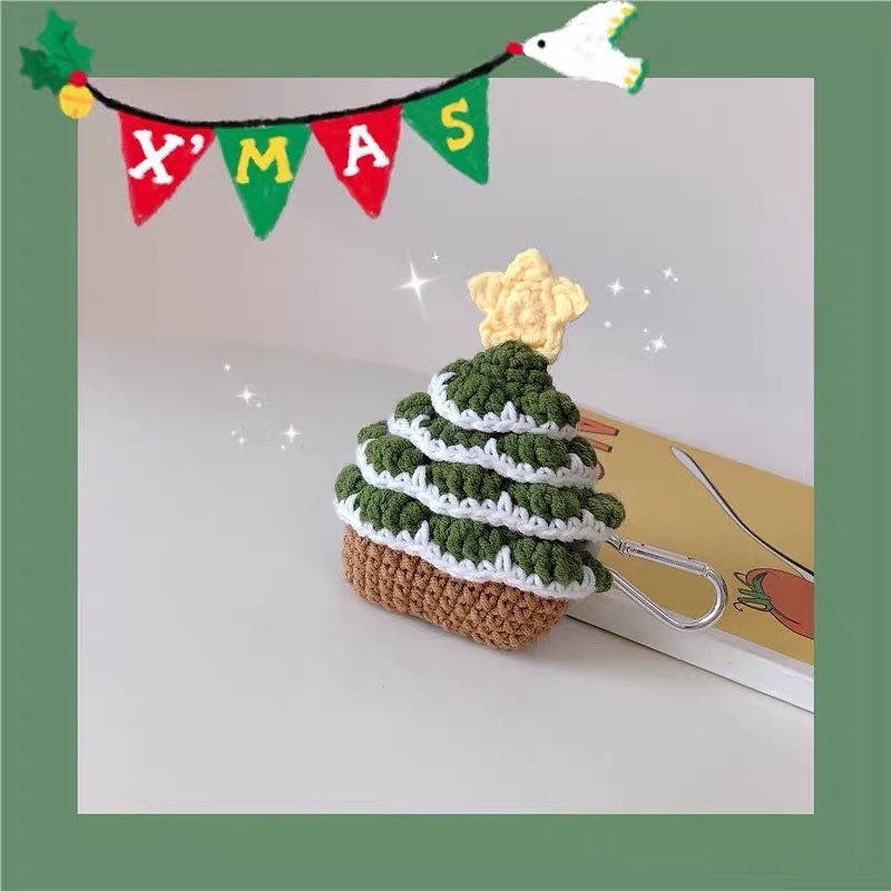 Case airpods bằng len- Christmas Case/ Handmade- Airpods 1/2/3/ pro