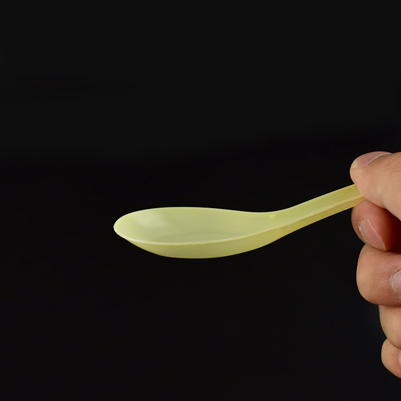 Set 60 Muỗng Ăn Súp / Thức Ăn Nhanh Bằng Nhựa Mềm Trong Suốt Dùng Một Lần Cho Nhà Bếp