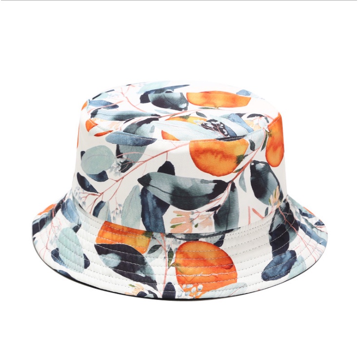 Nón bucket tai bèo nữ quả cam mũ bucket 2 mặt đội đi chơi du lịch biển che nắng thời trang phong cách SAIGON HAT