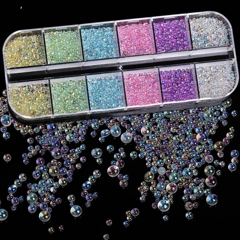 Hạt Nhựa Nhỏ Nhiều Màu Không Xốp Trang Trí Móng Tay DIY|Phụ Kiện Trang Sức Trang Trí Móng Tay Xinh Xắn