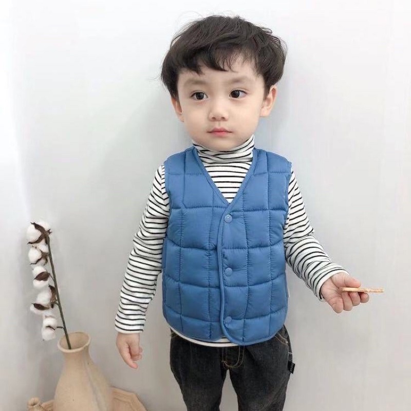 Áo gile phao cho bé siêu nhẹ, siêu ấm chất siêu đẹp hàng QC cao cấp