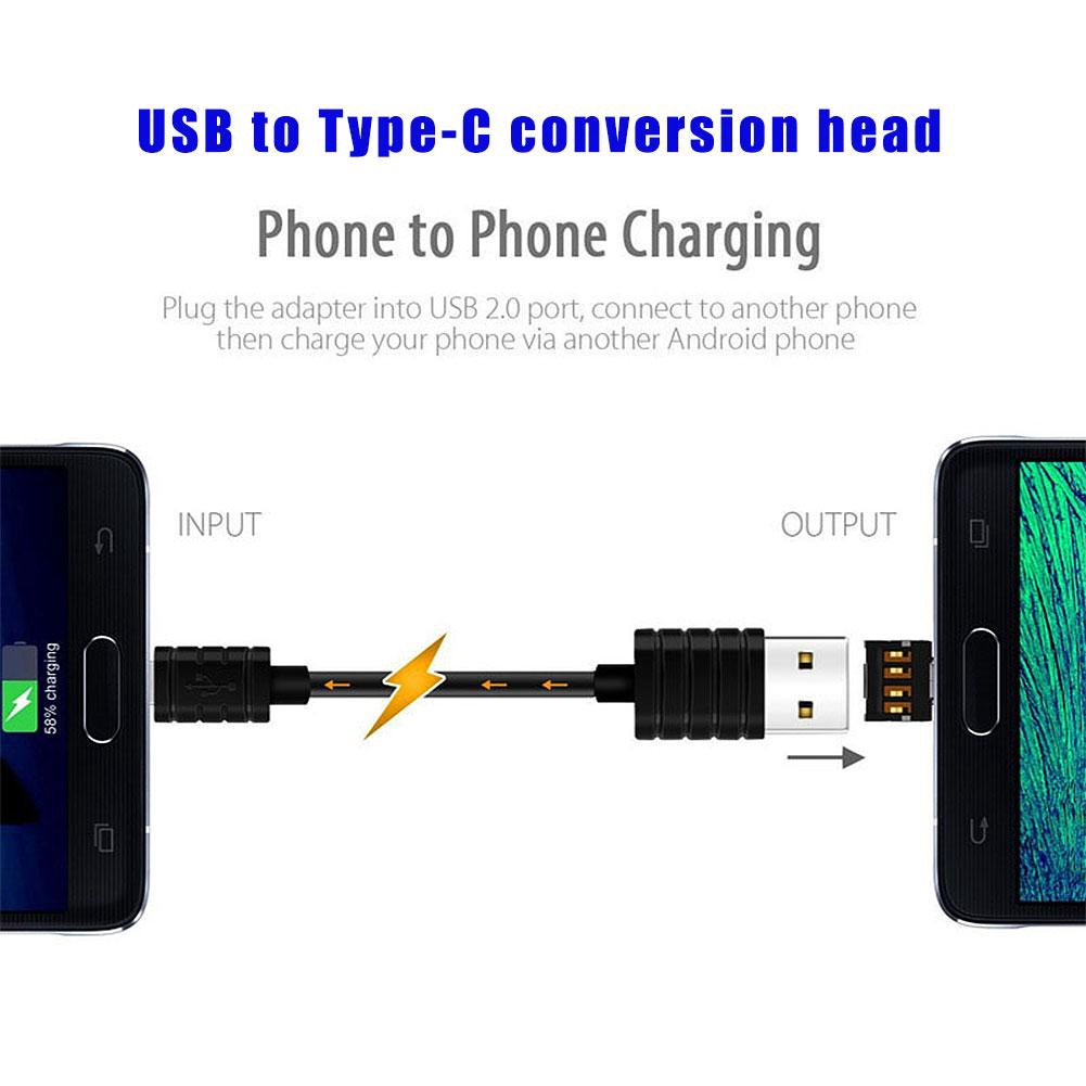 【Mua 2 tặng 2】Đầu Chuyển Đổi Từ Cổng Type-C Sang Giác Cắm Usb