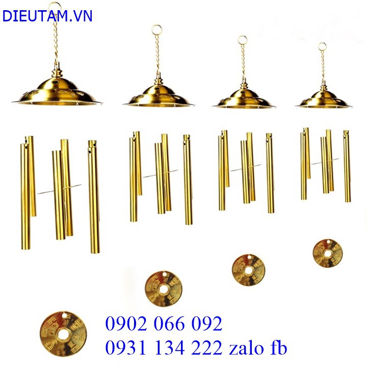 [ SIZE TO ] chuông gió chuẩn đồng - chuông gió bằng đồng 6 thanh