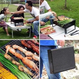 Bếp nướng than hoa vuông mini