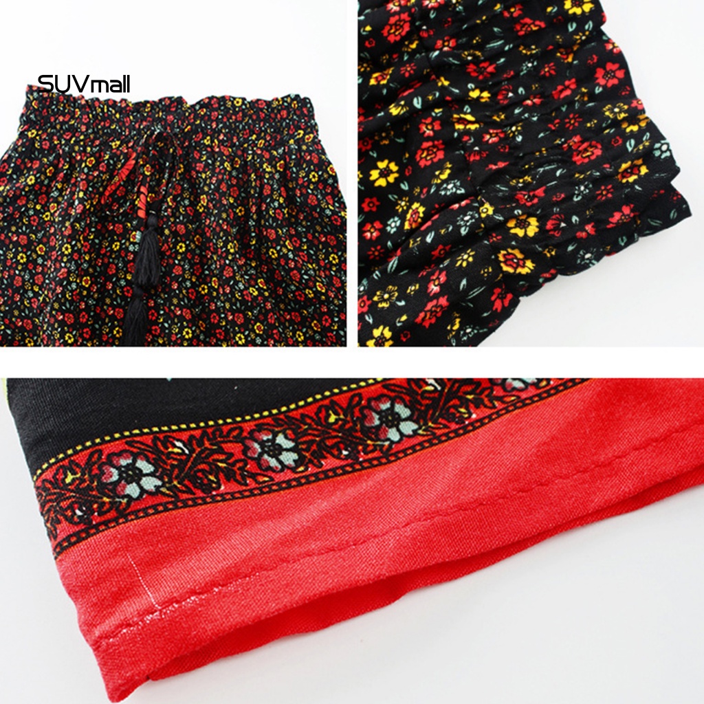 Chân Váy Dài Họa Tiết Hoa Phong Cách Boho Thời Trang Mùa Hè Thoải Mái