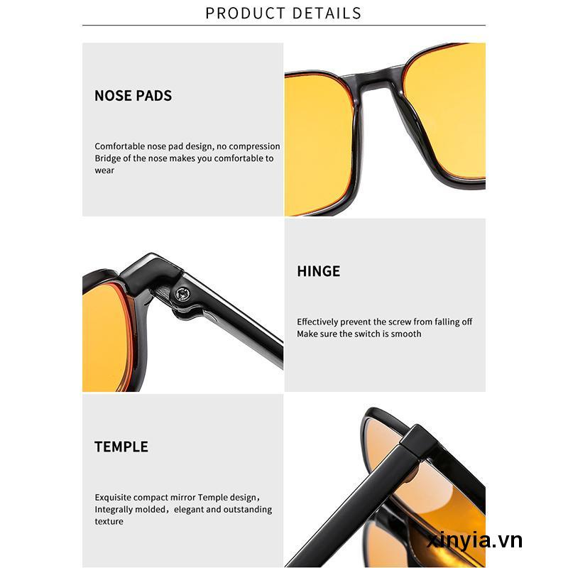 Kính Râm Gọng Vuông Lớn Bằng Kim Loại Thời Trang Hàn Quốc 2022