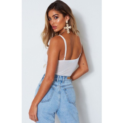 Bộ bodysuit màu trơn phối ren quyến rũ cho nữ | BigBuy360 - bigbuy360.vn