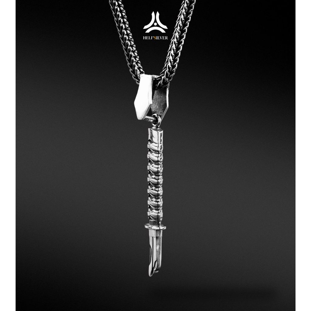 Mặt dây chuyền bạc nam, nữ HeliSilver KATANA SOUL Helios Original S925