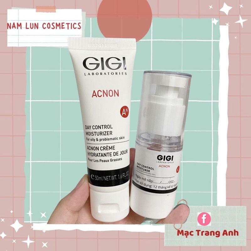 Kem dưỡng Gigi Acnon Day Control Moisturizer cream ngày