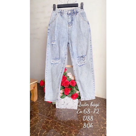Quần Jean dáng bagi
