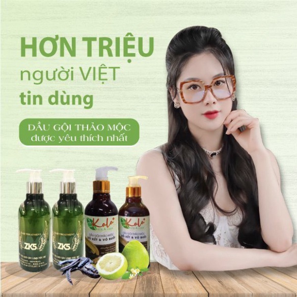 Dầu gội bồ kết vỏ bưởi Kala chai 300ml và kem ủ zk5 150ml/ 300ml chính hãng