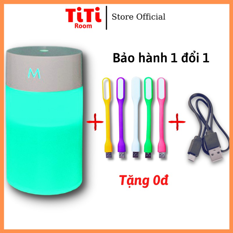 Máy phun sương tạo ẩm không khí USB có đèn chất lượng cao phù hợp để bàn làm việc tránh khô da TiTi Room