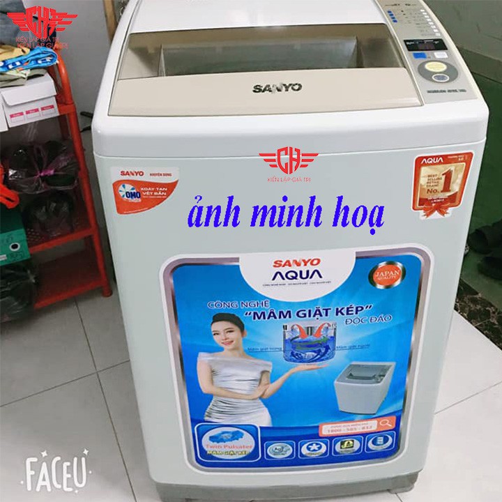 miếng dán máy giặt Tem dán máy giặt sanyo aqua mẫu 3