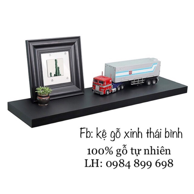 Kệ gỗ treo tường 1thanh ngang (đủ kích cỡ màu sắc)