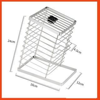 Ống cắm dao kéo Inox 304 - có khay hứng nước cao cấp