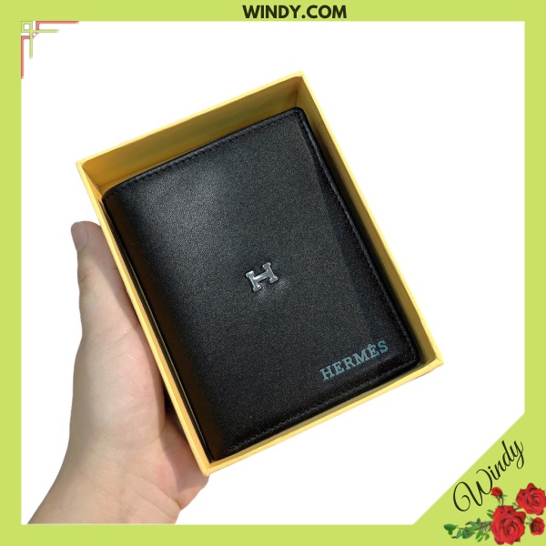 Ví Nam HM fullbox Da Bò Cao Cấp Kiểu Dáng thời Trang Trẻ Trung