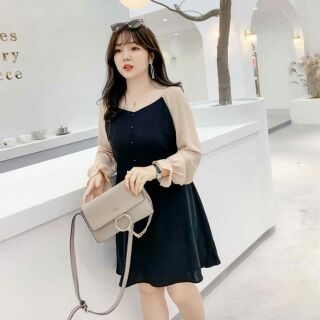 Váy tiểu thư phong cách Hàn Quốc bigsize