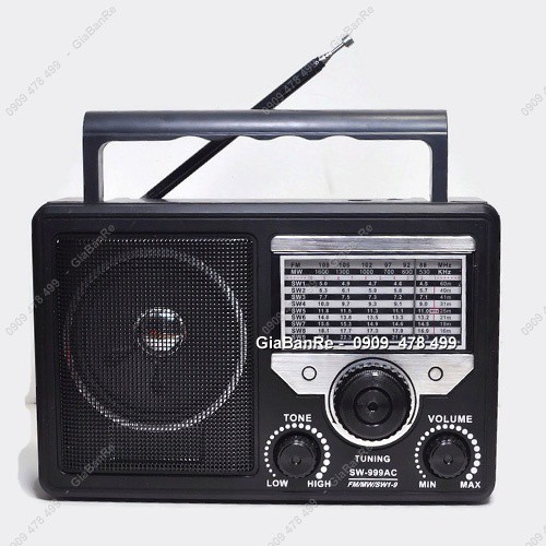 MS: 5099 - MÁY NGHE RADIO ĐA TẦN SỐ AM/FM ĐIỆN 220V - SW-999