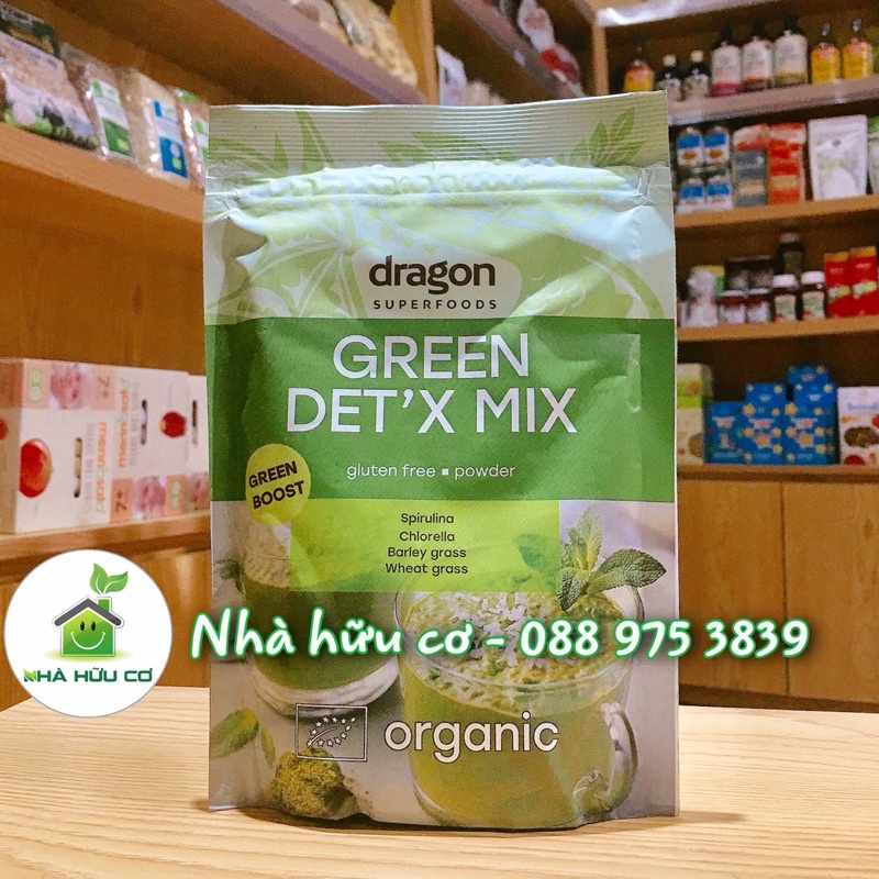 SIÊU THỰC PHẨM - Bột detox hữu cơ Green Detox Mix Dragon Superfood 200g - Date: 28/2/2023 - Nhà hữu cơ