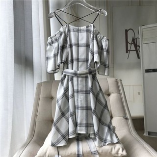 Váy kẻ One More full tag size S, M