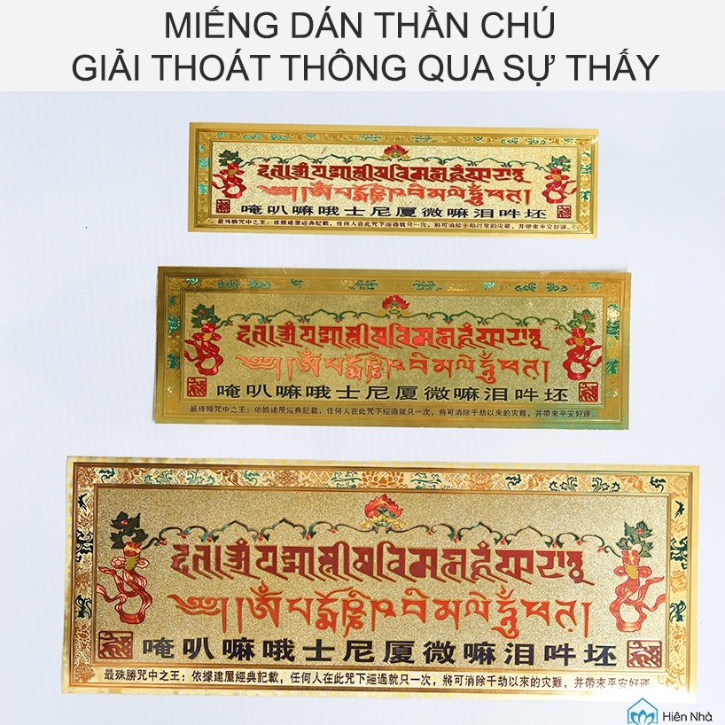 Miếng dán giải thoát qua sự thấy, miếng dán bình an - Hiên Nhà