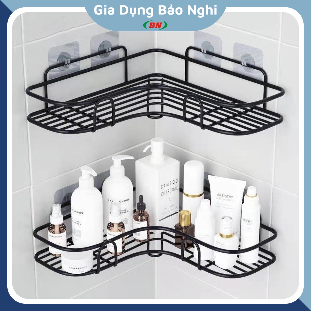 Kệ Góc Tường Phòng Tắm Để Đồ Chắc Chắn Tiện Dụng Đính Kết Chịu Lực Ổn Định
