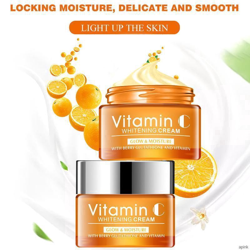 (Hàng Mới Về) Kem Vitamin C Dưỡng Ẩm Làm Sáng Da 50g