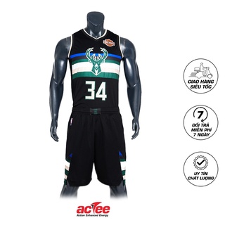Đồng phục bóng rổ Actee NBA Milwaukee Bucks