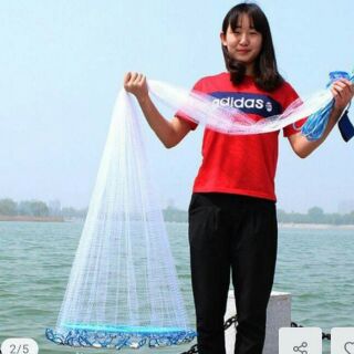 Chài đĩa bắt cá Thái Lan đĩa bay cước rút 6m