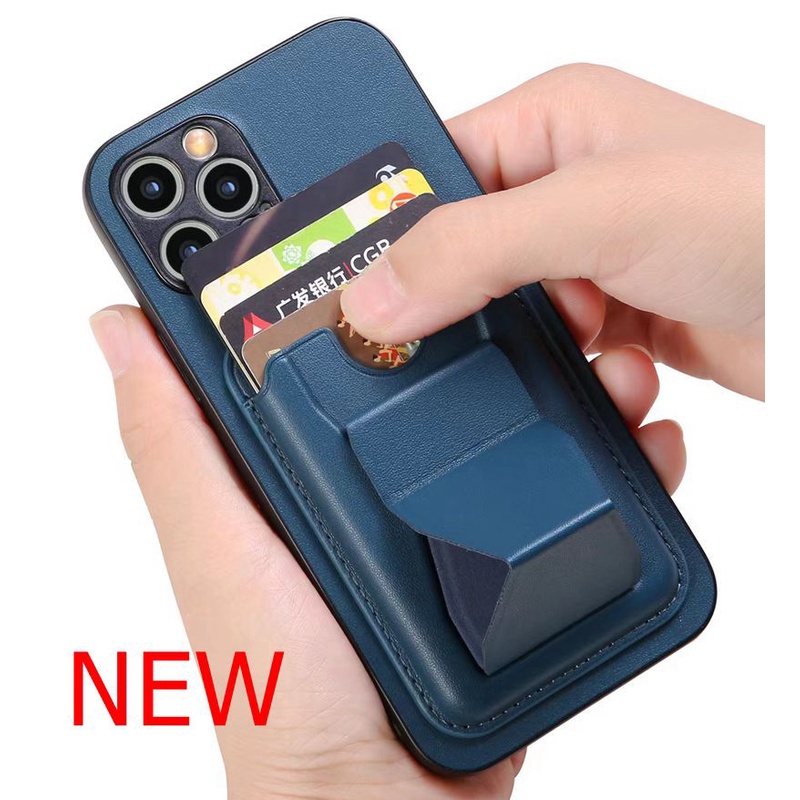 Ốp Điện Thoại Da Kèm Ngăn Đựng Thẻ Khóa Nam Châm Cho iphone 15 12 13 14 pro max 12 mini 13mini 15plus