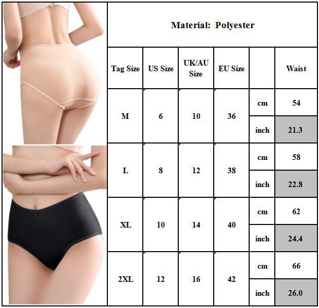 Quần lót nữ lưng cao co giãn thoải mái