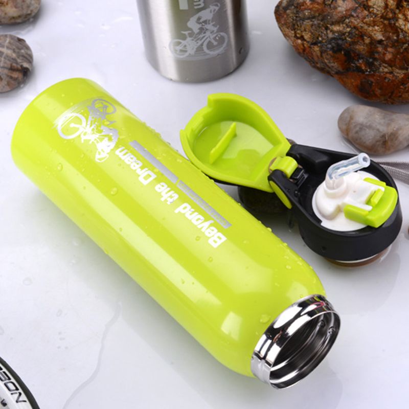 Bình Nước Thể Thao Bằng Kính 500ml Dành Cho Xe Đạp Leo Núi